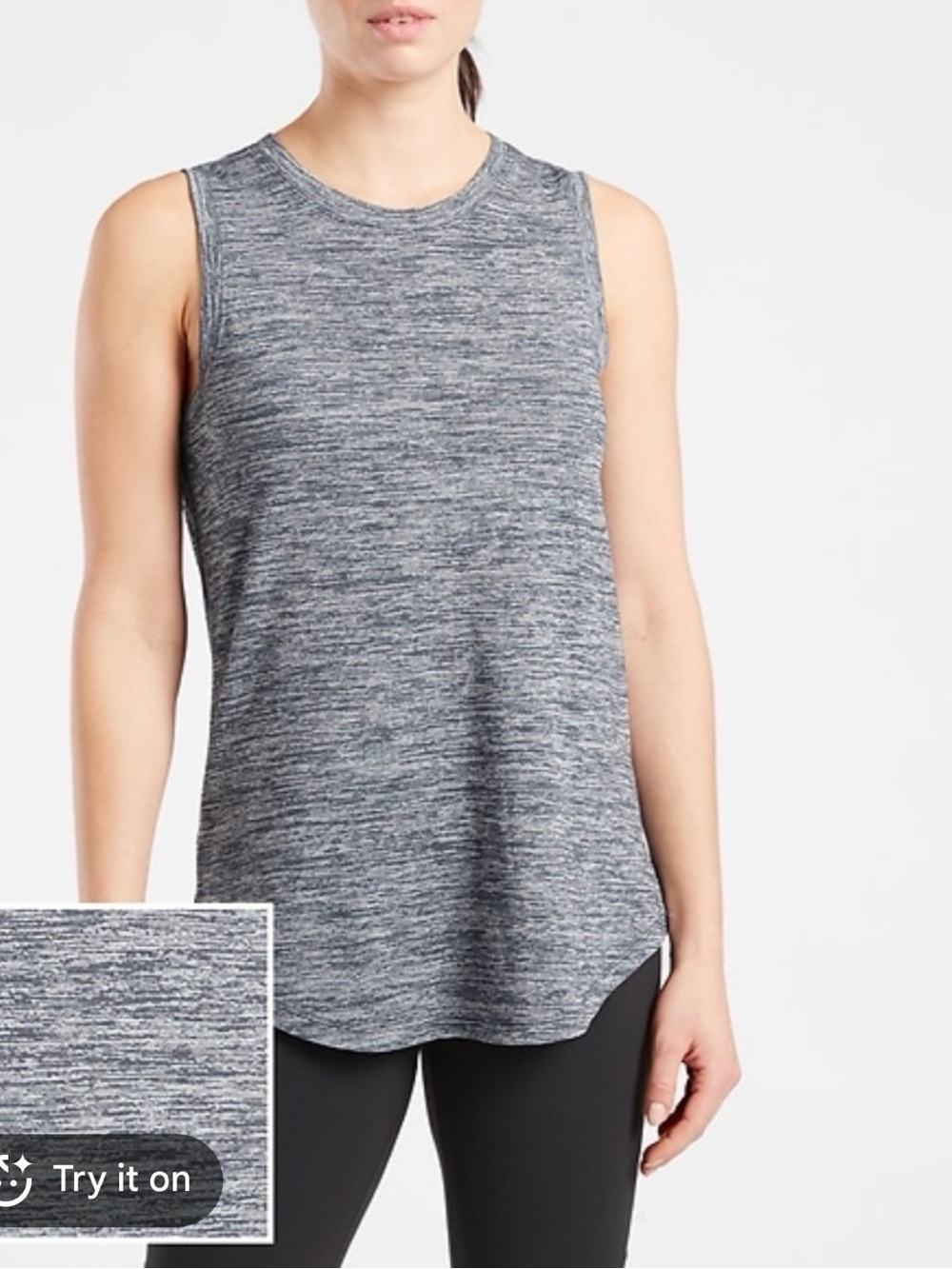 Athleta women’s breezy heather tank top size XS NWT
